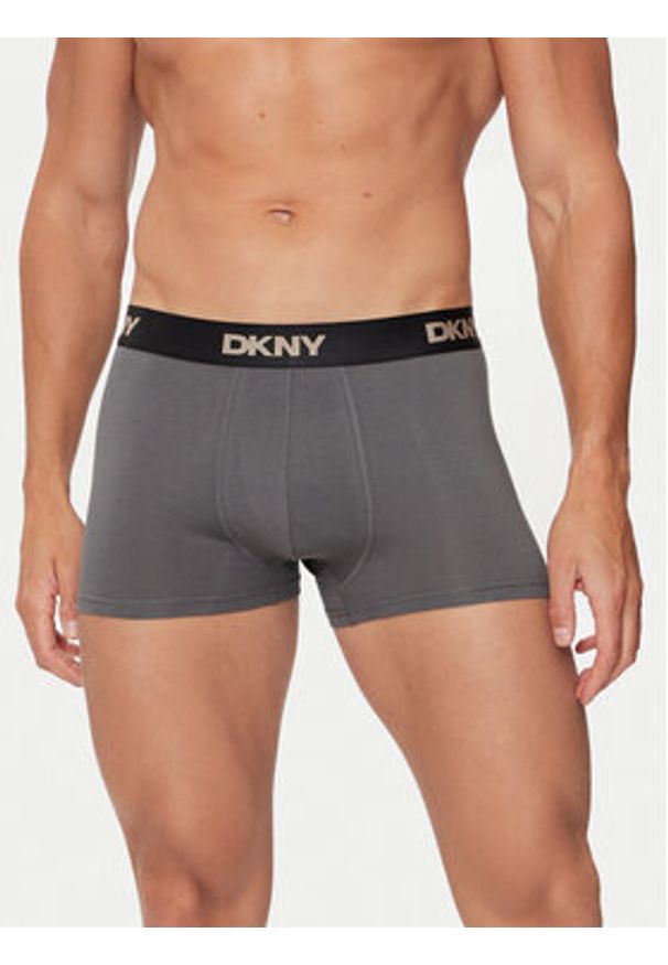 DKNY Komplet 3 par bokserek JESIAH Kolorowy. Materiał: bawełna. Wzór: kolorowy