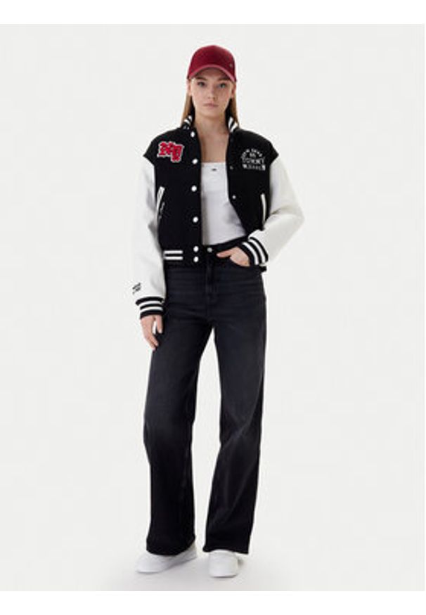 Tommy Jeans Jeansy Claire DW0DW22453 Czarny Wide Leg. Kolor: czarny