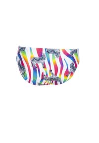 Kąpielówki slipy męskie na basen Arena Crazy Zebras Brief. Kolor: różowy, niebieski, wielokolorowy, biały #2