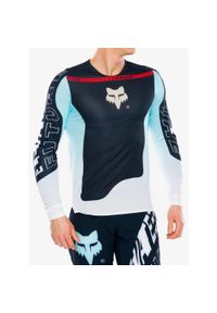 FOX - Bluza rowerowa męska Fox Flexair LS Jersey Elevated. Kolor: niebieski. Materiał: jersey