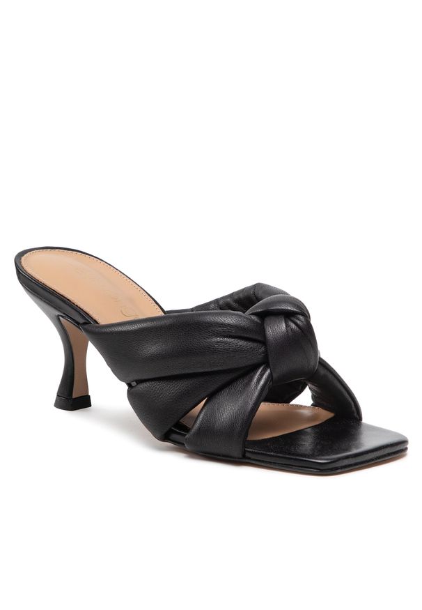 Eva Longoria - Klapki EVA LONGORIA - EL-13-05-000673 101. Kolor: czarny. Materiał: skóra