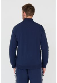 Guess - GUESS Granatowa bluza dresowa. Typ kołnierza: bez kaptura. Kolor: niebieski. Materiał: dresówka #3