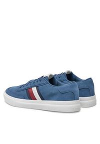 TOMMY HILFIGER - Tommy Hilfiger Sneakersy FM0FM05249 Granatowy. Kolor: niebieski. Materiał: skóra, zamsz #6