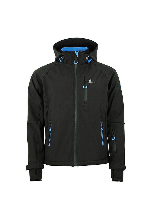 PEAK MOUNTAIN - Kurtka Peak Mountain Shoftshell. Kolor: czarny. Sport: turystyka piesza, wspinaczka