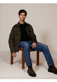 Reserved - Longsleeve regular z przeszyciami - ciemnoszary. Kolor: szary. Materiał: bawełna. Długość rękawa: długi rękaw #1