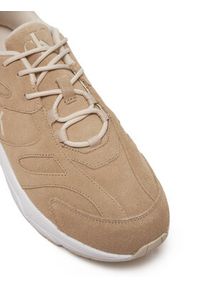 Calvin Klein Jeans Sneakersy Retro Tennis Low Mg Mix Media YM0YM01171 Beżowy. Kolor: beżowy. Materiał: zamsz, skóra