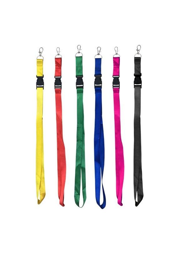 Zestaw 10 Smyczy Softee Lanyard 5.0. Kolor: wielokolorowy, czerwony, różowy, żółty, pomarańczowy