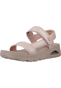 skechers - Sandały SKECHERS UNO Rose. Kolor: beżowy. Materiał: syntetyk, tkanina