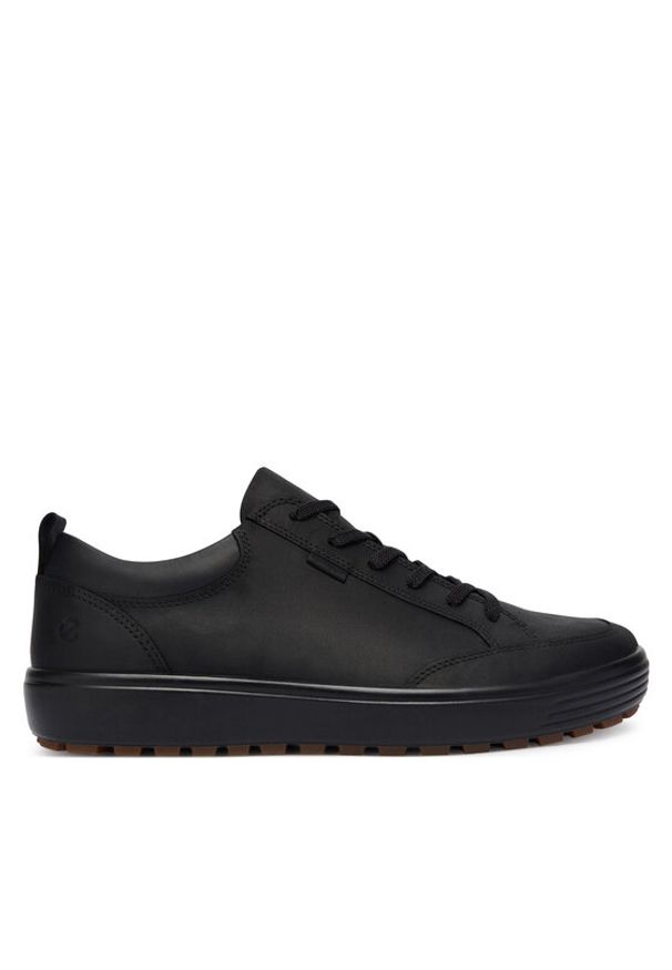 ecco - ECCO Sneakersy Soft 7 Tred 45077402001 Czarny. Kolor: czarny. Materiał: nubuk, skóra