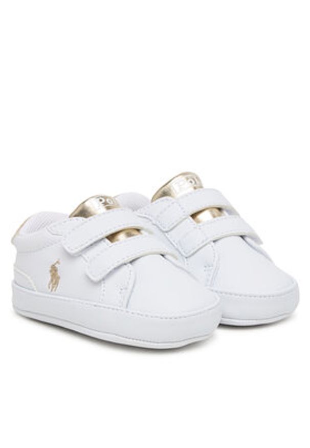 Polo Ralph Lauren Niechodki RL03389102 Heritage Court II EZ Biały. Kolor: biały. Materiał: skóra