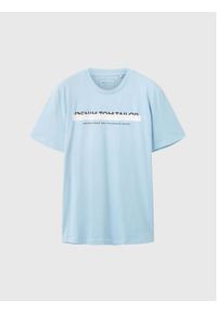 Tom Tailor Denim T-Shirt 1037653 Błękitny Basic Fit. Kolor: niebieski. Materiał: bawełna #5