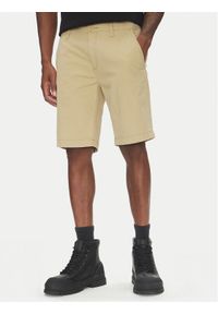 Timberland Szorty materiałowe TB0A5U2K Beżowy Regular Fit. Kolor: beżowy. Materiał: bawełna