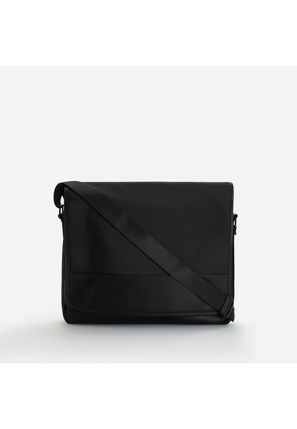 Reserved - Torba z kieszenią na laptop - Czarny. Kolor: czarny