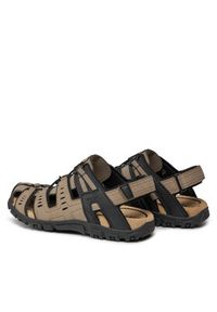 Geox Sandały Uomo Sandal Strada U4524C 000EK C6738 Brązowy. Kolor: brązowy. Materiał: skóra #3