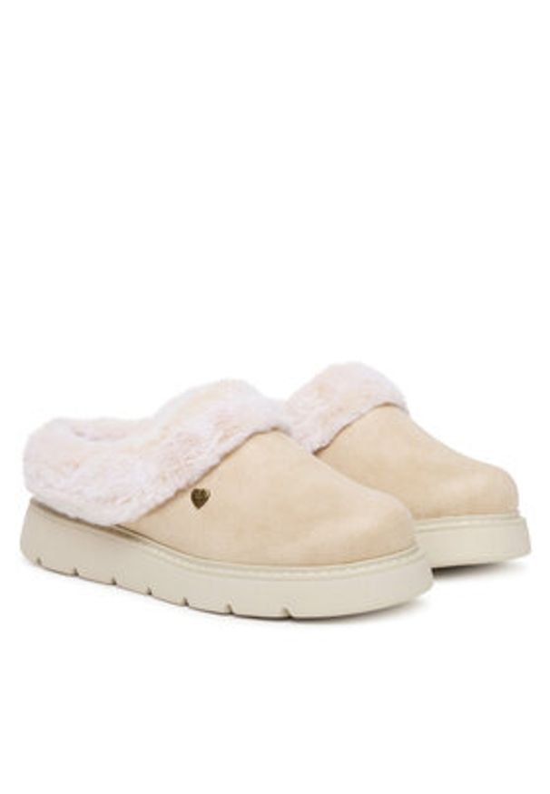skechers - Skechers Kapcie Keepsakes Lite 114762/OFWT Écru. Materiał: skóra