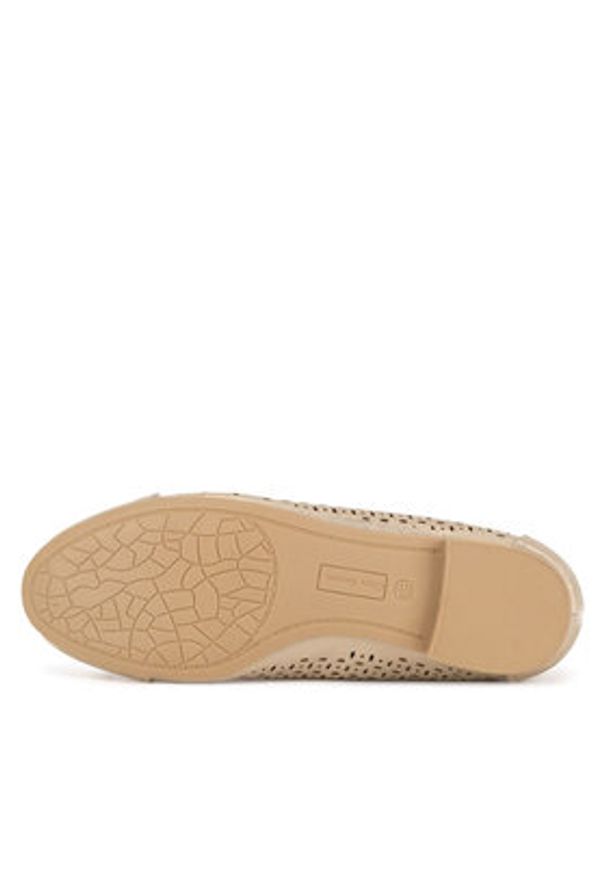 Clara Barson Baleriny WS2055-15 Złoty. Kolor: złoty. Materiał: materiał