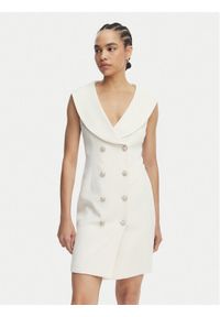 Artigli Sukienka koktajlowa ACAB004864 Kremowy Regular Fit. Kolor: kremowy. Materiał: syntetyk. Styl: wizytowy #1