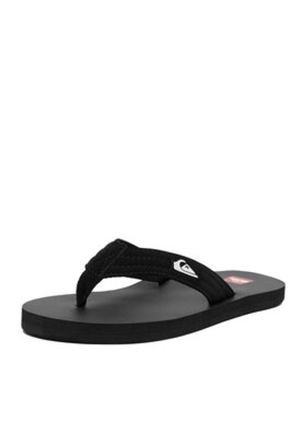 Quiksilver Japonki EO-DUNE CQ10036MB Czarny. Kolor: czarny. Materiał: skóra