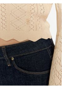Guess Sweter Adaline W4GR08 Z2U00 Beżowy Regular Fit. Kolor: beżowy. Materiał: wiskoza #4