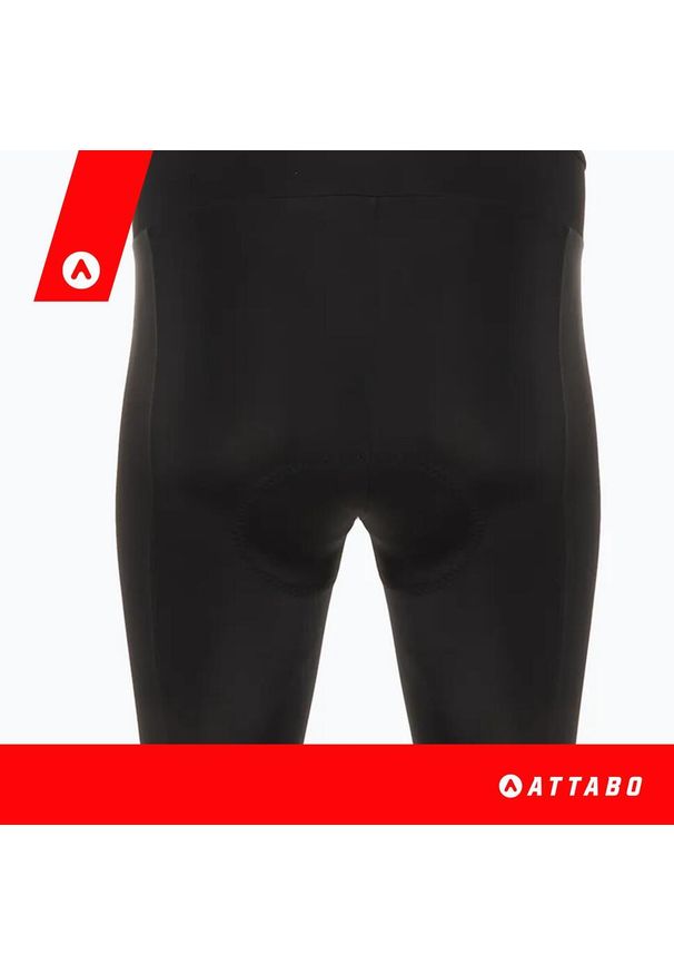Spodenki rowerowe męskie ATTABO Kirun Bib Shorts. Kolor: czarny