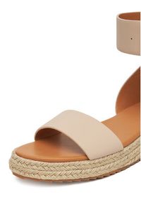 DeeZee Espadryle QS276-1 Beżowy. Kolor: beżowy. Materiał: syntetyk, materiał