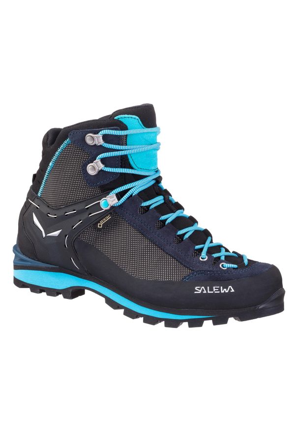 Buty Trekkingowe Damskie Salewa Crow Gtx. Kolor: niebieski. Materiał: syntetyk, materiał, guma. Styl: sportowy