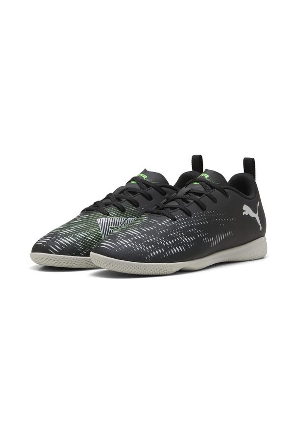 Puma - Młodzieżowe halowe buty piłkarskie FUTURE 8 PLAY IT PUMA. Kolor: wielokolorowy, czarny, zielony. Materiał: materiał, syntetyk. Sport: piłka nożna