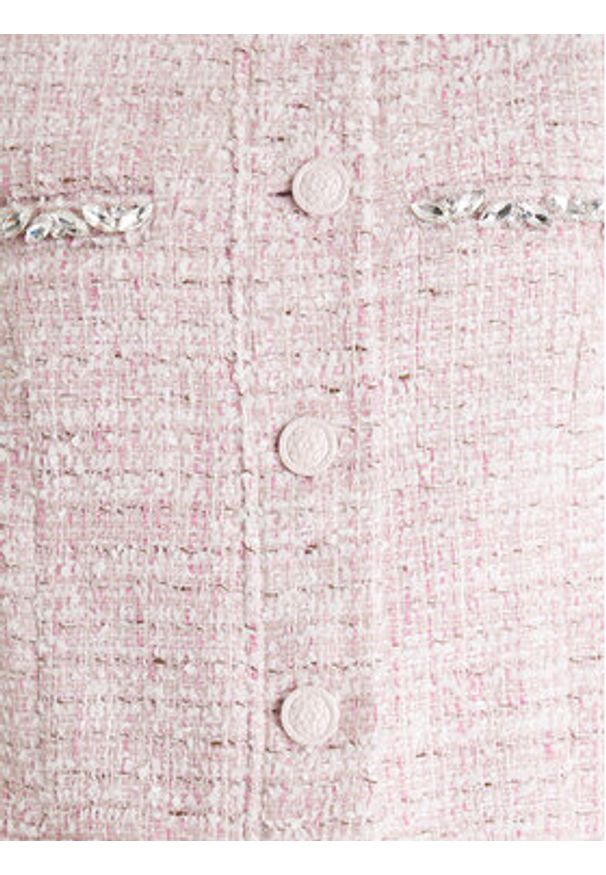 Guess Marynarka W6RL54 WJ632 Różowy Regular Fit. Kolor: różowy. Materiał: syntetyk