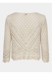 JDY Sweter New Sun 15212788 Beżowy Regular Fit. Kolor: beżowy. Materiał: syntetyk #4