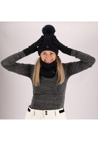 HEAT KEEPER - Czapka termiczna + pompon damska Rozmiar uniwersalny. Kolor: niebieski. Materiał: poliester, elastan. Sezon: zima. Styl: sportowy #2