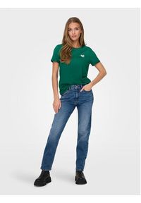 only - ONLY T-Shirt Kita 15244714 Zielony Regular Fit. Kolor: zielony. Materiał: bawełna #4