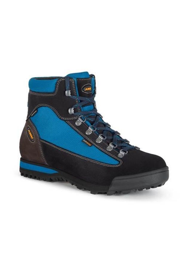 Buty trekkingowe męskie Aku Slope Micro Gtx. Wysokość cholewki: za kostkę. Zapięcie: sznurówki. Kolor: niebieski. Materiał: materiał. Szerokość cholewki: normalna. Sport: turystyka piesza