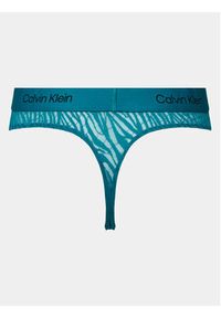 Calvin Klein Underwear Stringi 000QF7378E Zielony. Kolor: zielony. Materiał: syntetyk #3