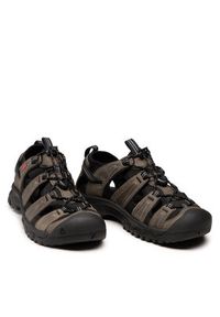 keen - Keen Sandały Targhee III Sandal 1022428 Szary. Kolor: szary. Materiał: nubuk, skóra