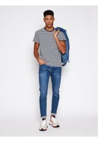 Tommy Jeans T-Shirt Tjm Tommy Classic Stripe Tee DM0DM05515 Granatowy Regular Fit. Kolor: niebieski. Materiał: bawełna #2