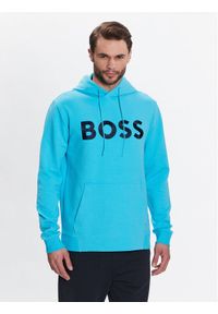 BOSS - Boss Bluza 50482887 Niebieski Relaxed Fit. Kolor: niebieski. Materiał: bawełna