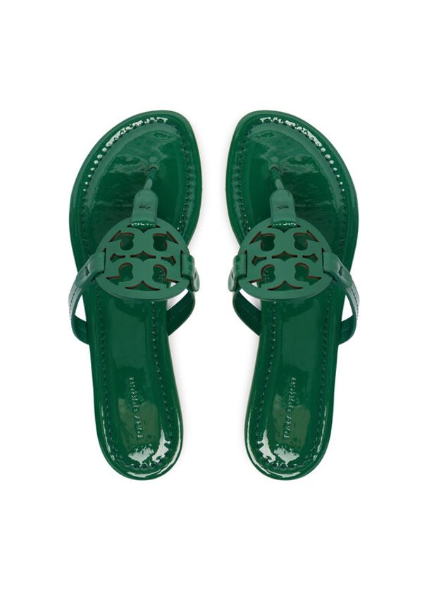 Tory Burch Japonki 76734 Zielony. Kolor: zielony. Materiał: skóra