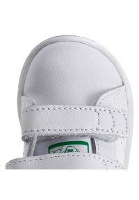 Adidas - Buty adidas - Stan Smith Cf I BZ0520 Ftwwht/Ftwwht/Green. Zapięcie: rzepy. Kolor: biały. Materiał: skóra ekologiczna, skóra. Szerokość cholewki: normalna. Wzór: paski #7
