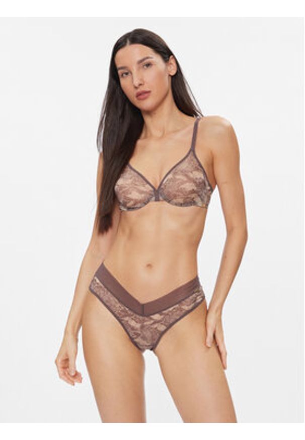 Gossard Biustonosz braletka Glossies Snake 13011 Szary. Kolor: szary. Materiał: syntetyk