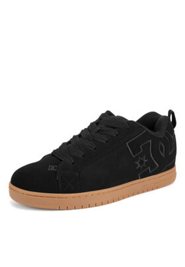 DC Sneakersy COURT GRAFFIK 300529-BGM Czarny. Kolor: czarny. Materiał: skóra