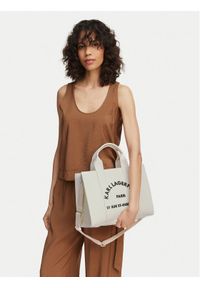 Karl Lagerfeld - KARL LAGERFELD Torebka B1W30041 Biały. Kolor: biały. Materiał: skórzane #1