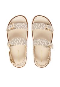 MICHAEL Michael Kors Sandały Nia Flat 40S6NIFS2B Écru. Kolor: kremowy. Materiał: skóra #4