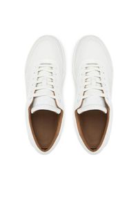 Calvin Klein Sneakersy Low Top Lace Up Oxford Rubb Lth HM0HM01708 Biały. Kolor: biały. Materiał: skóra, nubuk #4