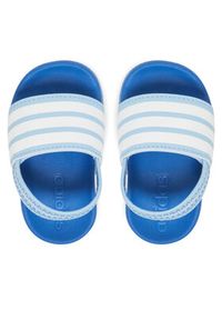 Adidas - adidas Sandały adilette Estrap JR5327 Błękitny. Kolor: niebieski #7