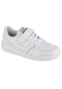 Buty do chodzenia dla dzieci Puma Joma Platea Low Jr. Zapięcie: rzepy. Kolor: biały. Materiał: syntetyk, materiał. Szerokość cholewki: normalna. Sport: turystyka piesza #1