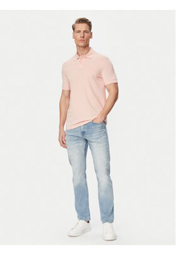 BOSS Polo Prime 50507813 Różowy jasny Regular Fit. Typ kołnierza: polo. Kolor: różowy. Materiał: bawełna