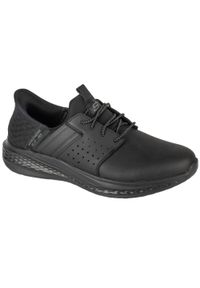 skechers - Buty sportowe Sneakersy męskie, Slip-Ins: Slade - Zachary. Kolor: czarny. Sport: turystyka piesza, fitness