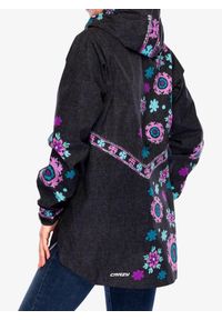 CRAZY - Kurtka przeciwdeszczowa damska Crazy Parka Wonder Magic Shell. Kolor: czarny. Sport: turystyka piesza