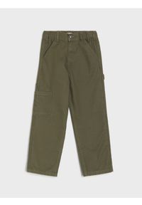 Sinsay - Jeansy loose fit - zielony. Kolor: zielony