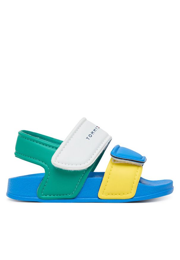 TOMMY HILFIGER - Sandały Tommy Hilfiger. Wzór: kolorowy
